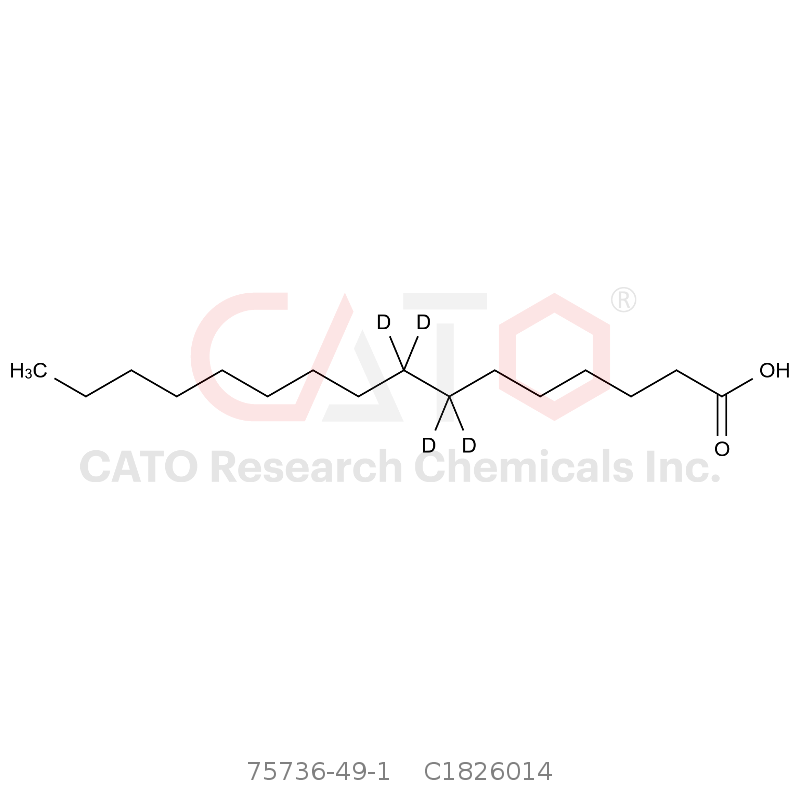 CAS No.:75736-49-1,Hexadecanoic-7,7,8,8-d4 Acid