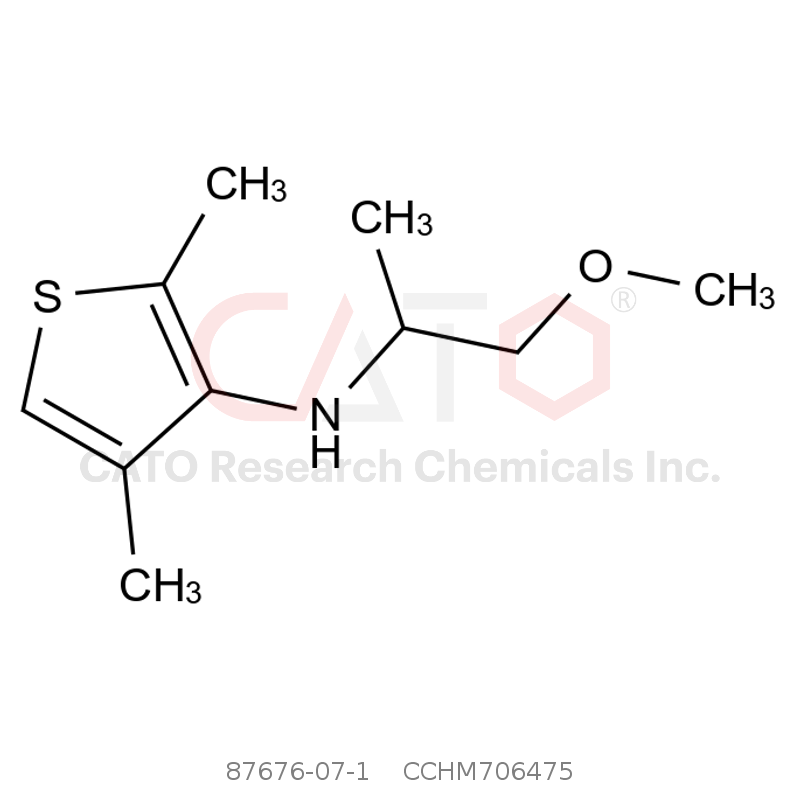 CAS No.:87676-07-1,N-(1-methoxypropan-2-yl)-2,4-dimethylthiophen-3-amine