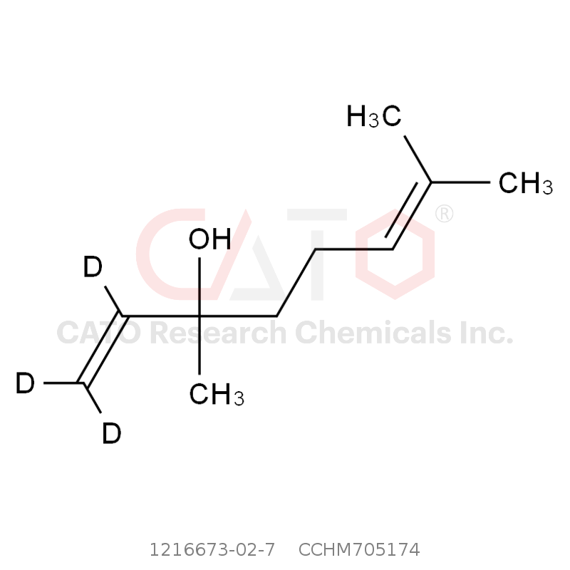 CAS No.:1216673-02-7,(±)-芳樟醇-d3（乙烯基-d3）