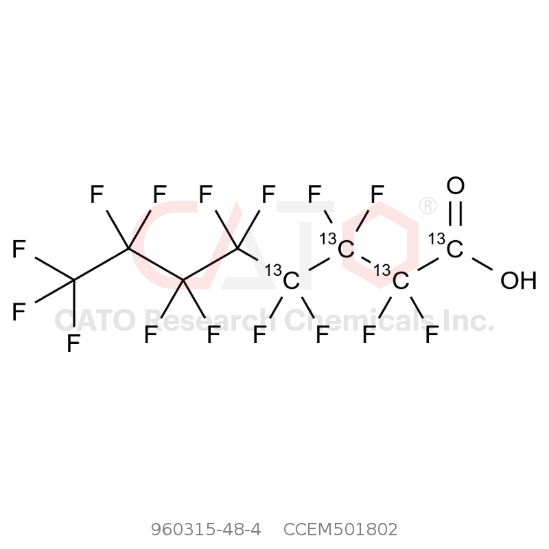CAS No.:960315-48-4,1,2,3,4-13C4，全氟辛酸