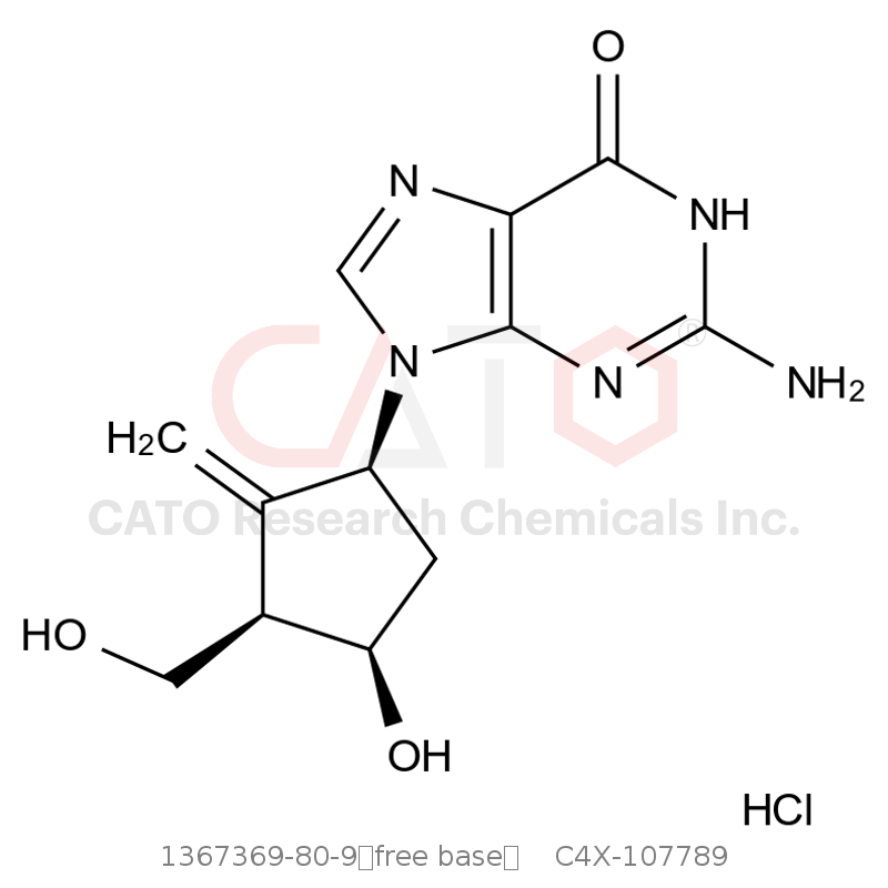 CAS No.:1367369-80-9（free base）,恩替卡韦EP杂质D盐酸盐