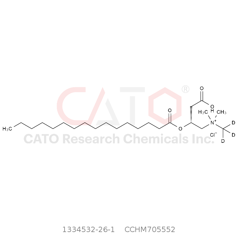 CAS No.:1334532-26-1,Palmitoyl-L-carnitine-d3 Hydrochloride