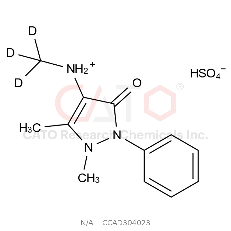 4-Methylaminoantipyrine-D3 hydrogen sulfate