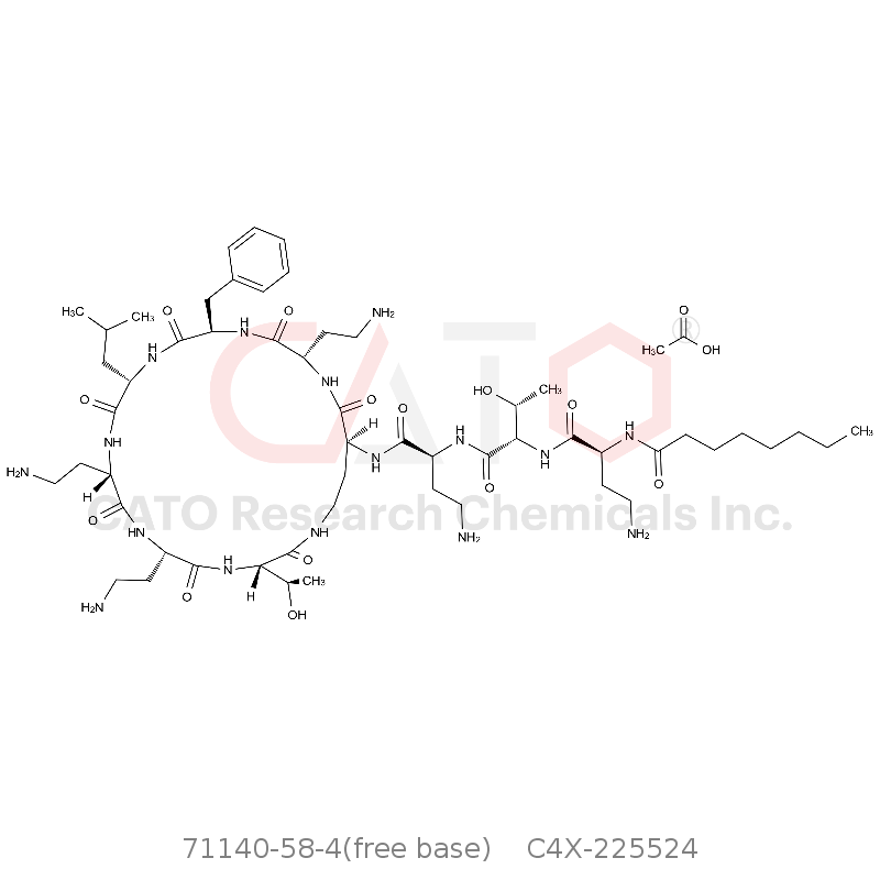CAS No.:71140-58-4(free base),Polymyxin B3 Acetate