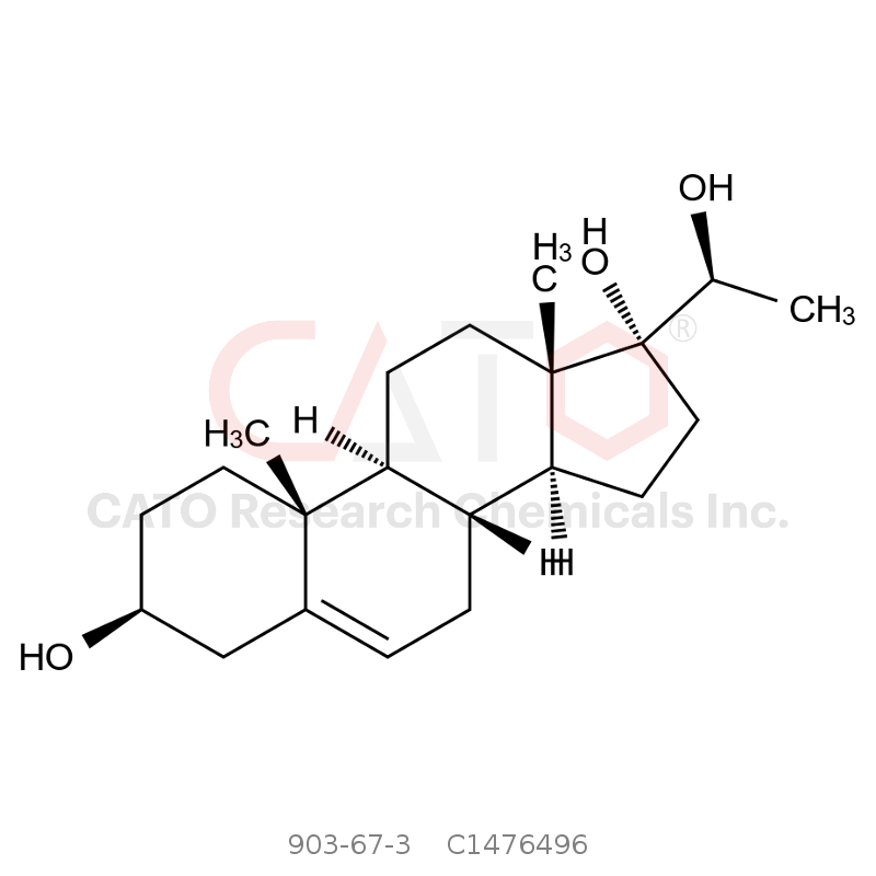 CAS No.:903-67-3,(3β,20S)-Pregn-5-ene-3,17,20-triol