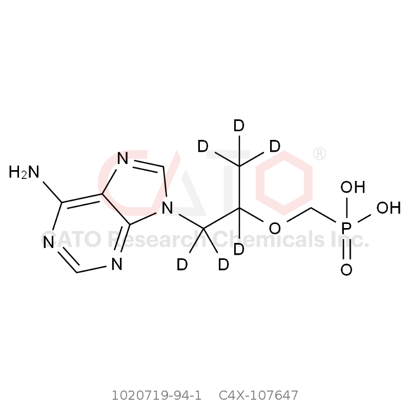 CAS No.:1020719-94-1,rac Tenofovir-d6