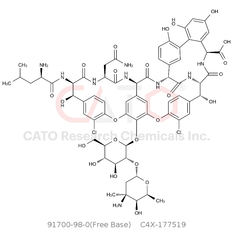 CAS No.:91700-98-0(Free Base),Vancomycin EP Impurity A