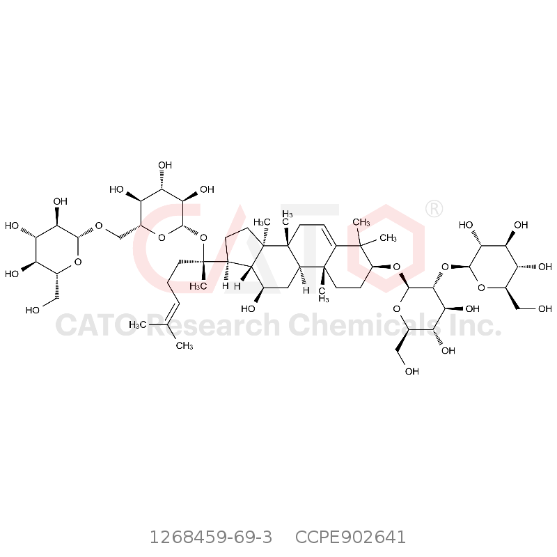 CAS No.:1268459-69-3,5,6-脱氢人参皂苷Rb1