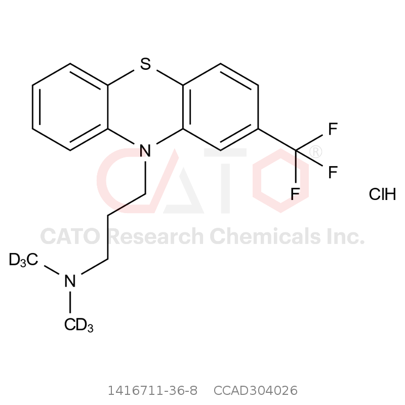 CAS No.:1416711-36-8,Triflupromazine-D6 hydrochloride