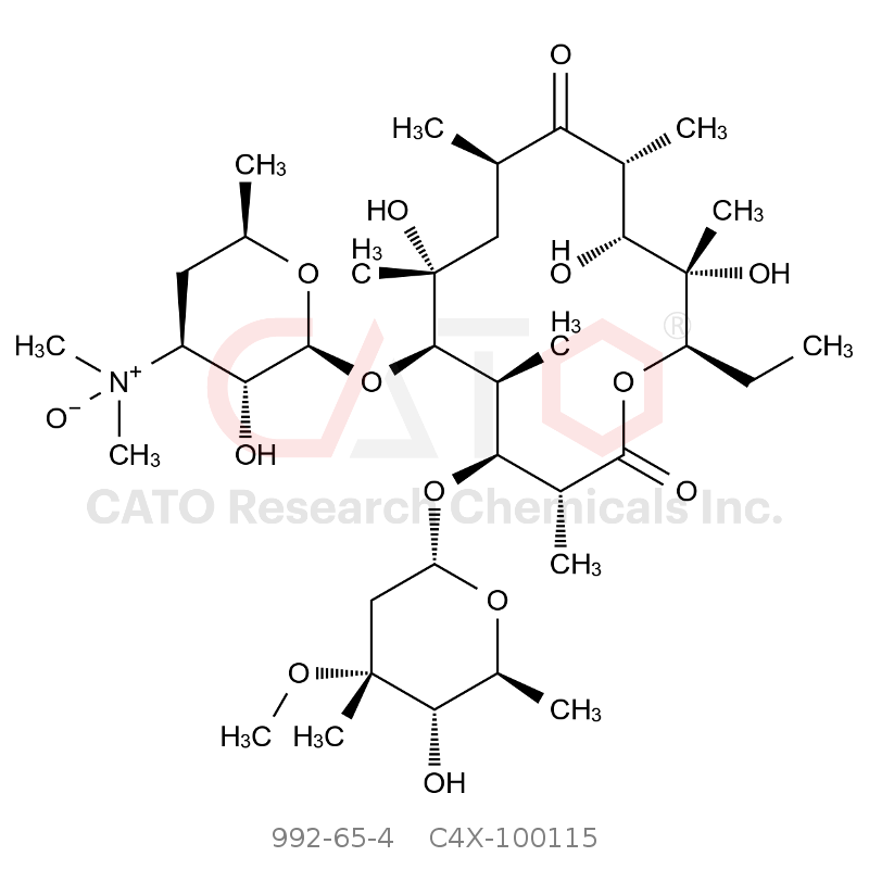 CAS No.:992-65-4,Erythromycin EP Impurity H（Erythromycin A N-oxide）