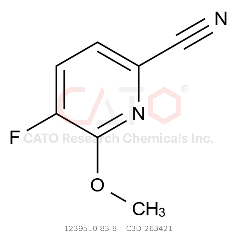 CAS No.:1239510-83-8,5-Fluoro-6-methoxypicolinonitrile