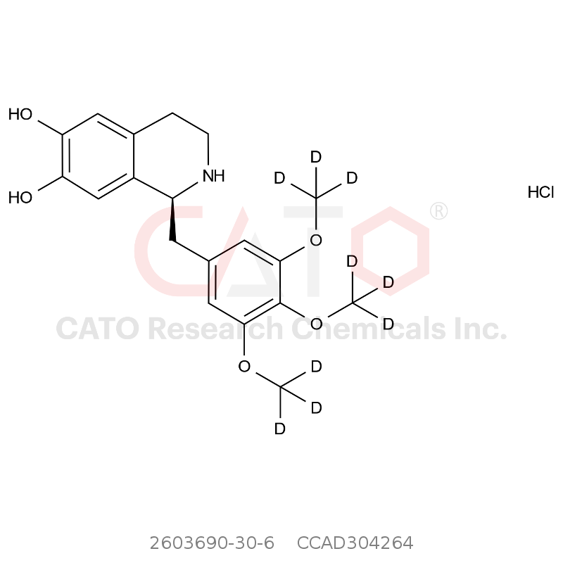 CAS No.:2603690-30-6,Trimetoquinol-D9 hydrochloride