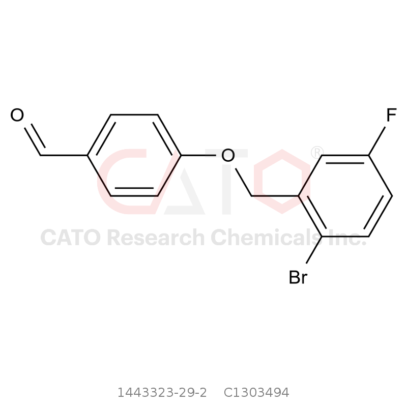 CAS No.:1443323-29-2,4-((2-Bromo-5-fluorobenzyl)oxy)benzaldehyde