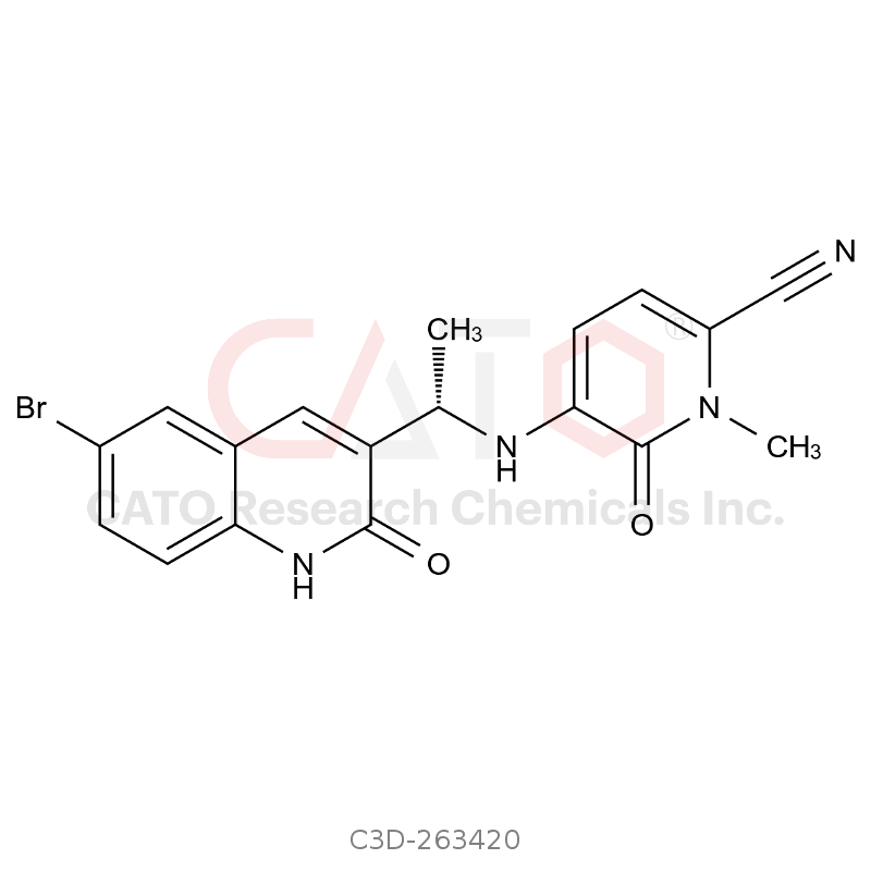 (S)-5-((1-(6-bromo-2-oxo-1,2-dihydroquinolin-3-yl)ethyl)amino)-1-methyl-6-oxo-1,6-dihydropyridine-2-carbonitrile