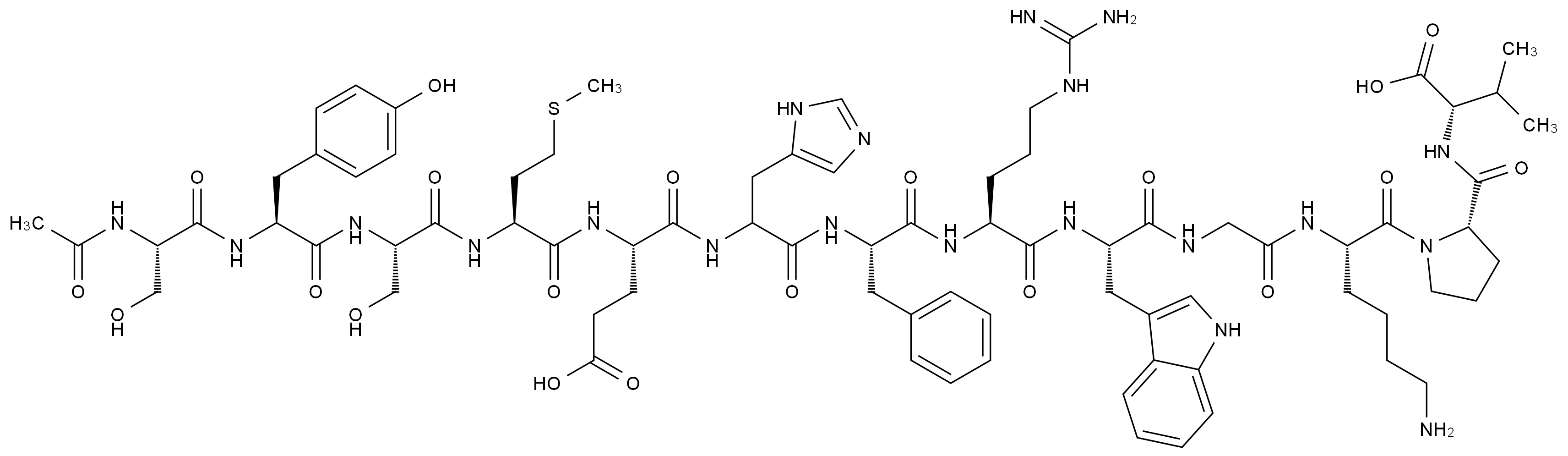 CAS No.:10466-28-1,α-MSH (free酸)