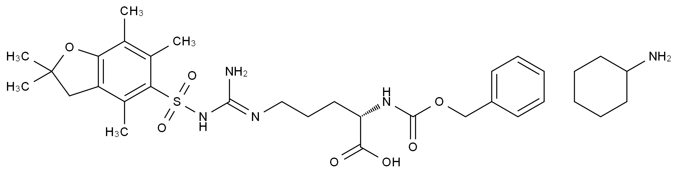 CAS No.:200190-89-2,Z-精氨酸(Pbf)-OH · CHA