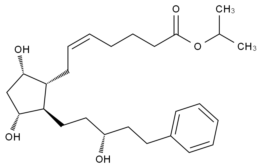 拉坦前列素 Latanoprost CAS 130209-82-4 结构式 Chemical Structure