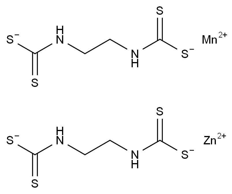 代森锰锌 Mancozeb CAS 8018-01-7 结构式 Chemical Structure
