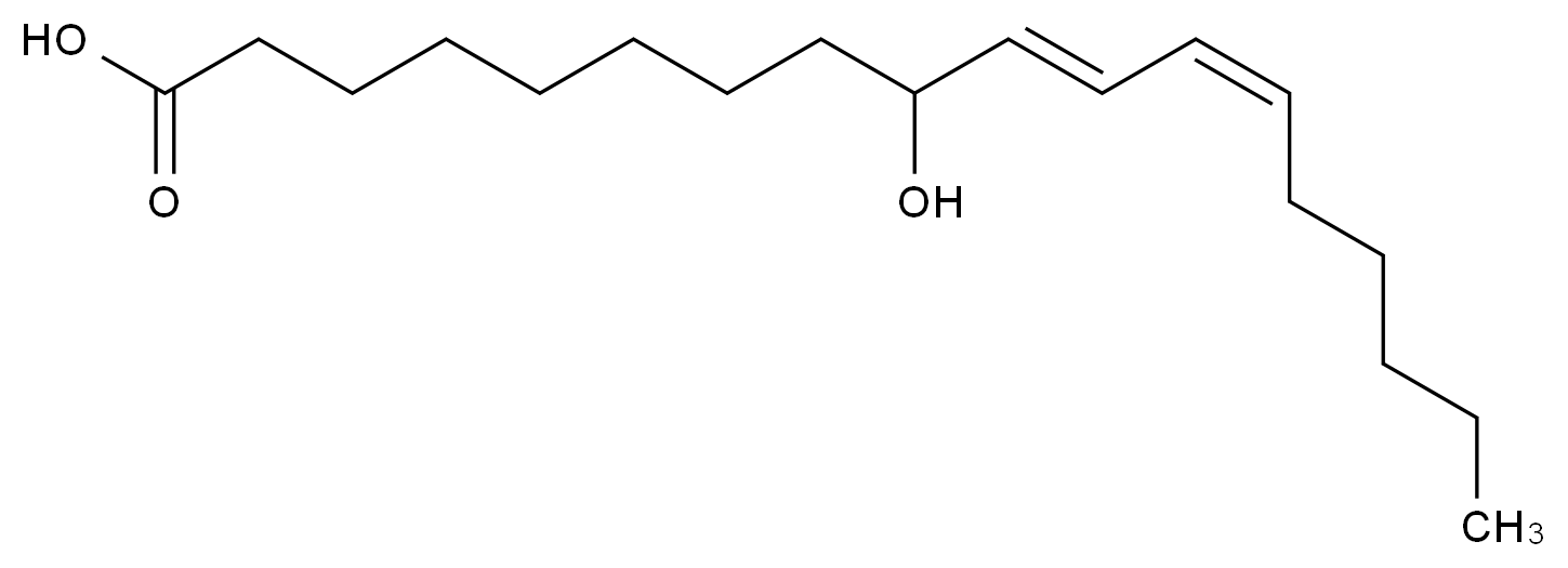 9-羟基-10E,12Z-十八碳二烯酸 9-hydroxy-10E,12Z-octadecadienoic Acid CAS 98524-19-7 结构式 Chemical Structure