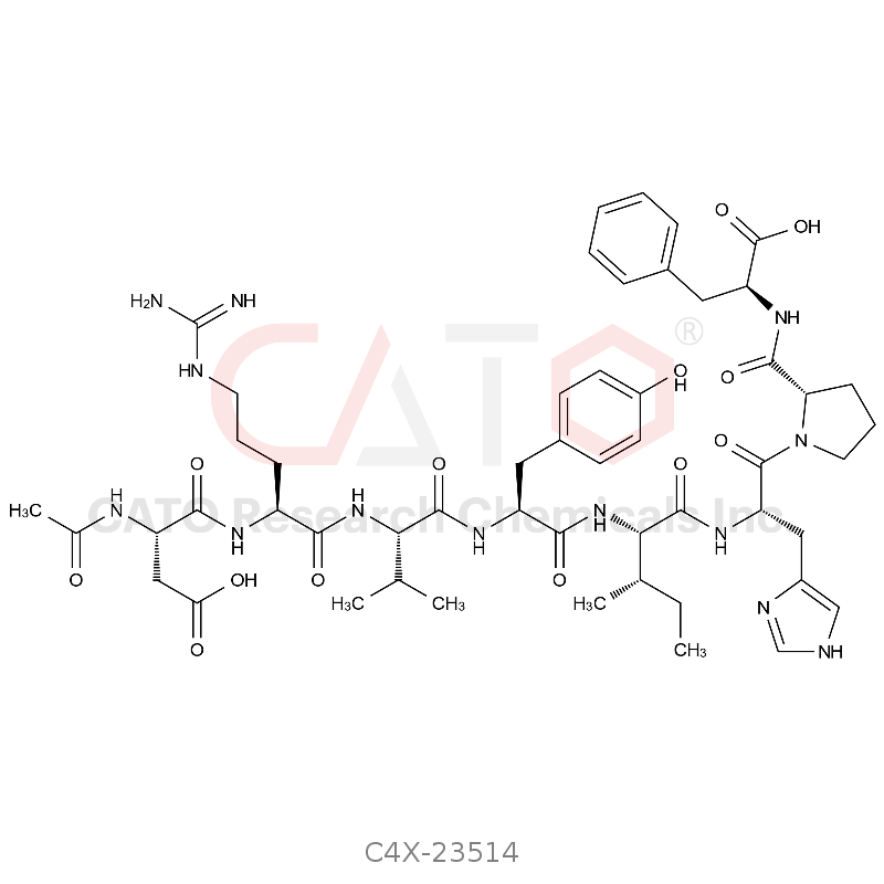 Angiotensin Impurity 4 （Ac-Asp-Arg-Val-Tyr-Ile-His-Pro-Phe-OH）