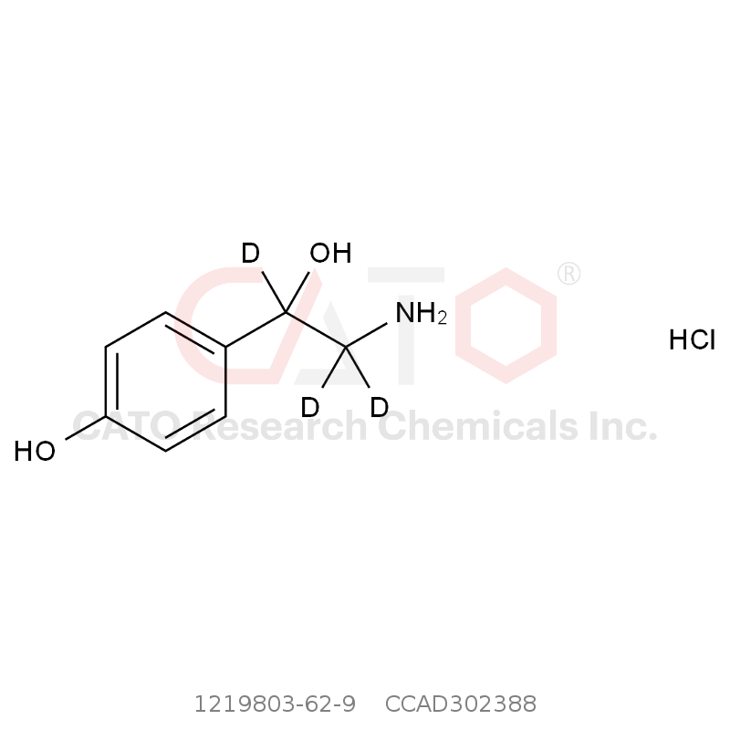 CAS No.:1219803-62-9,rac Octopamine-d3 Hydrochloride
