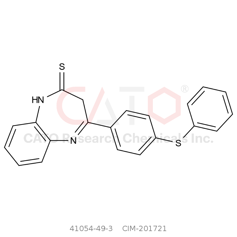 CAS No.:41054-49-3,4-(4-(Phenylthio)phenyl)-1,3-dihydro-2H-benzo[b][1,4]diazepine-2-thione