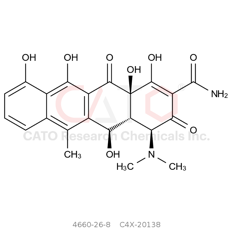 CAS No.:4660-26-8,Oxytetracycline EP impurity F(Anhydrooxytetracycline)