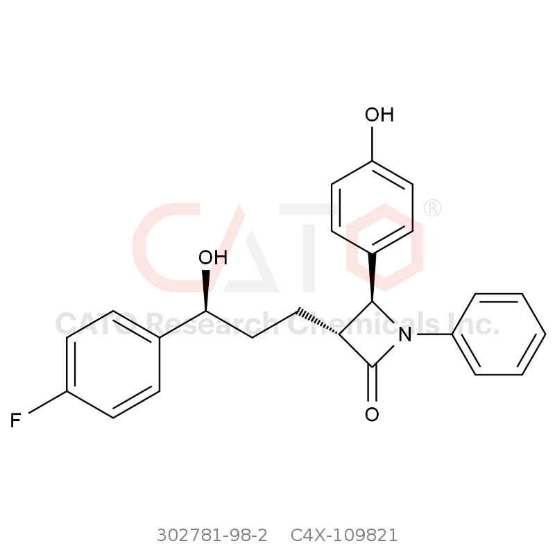 CAS No.:302781-98-2,Ezetimibe Desfluoroaniline analog