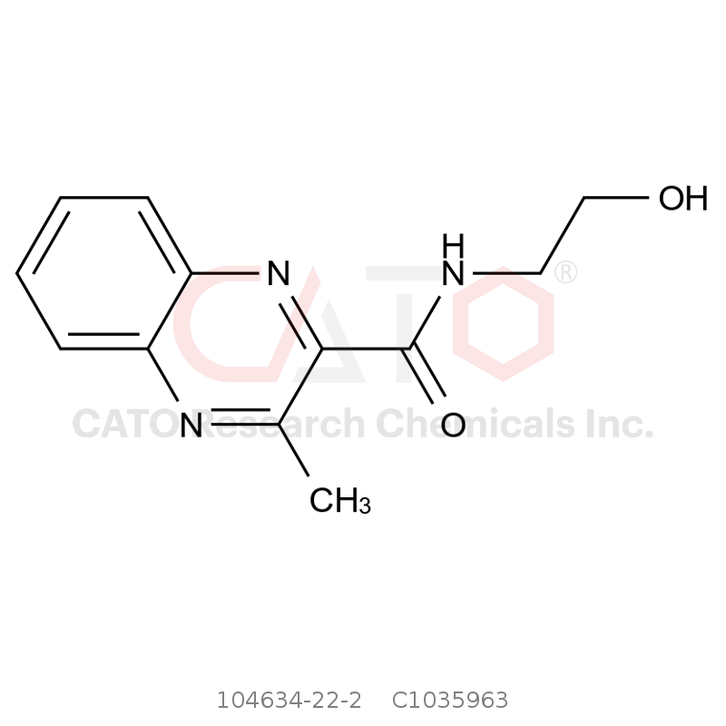 CAS No.:104634-22-2,N-(2-hydroxyethyl)-3-methylquinoxaline-2-carboxamide