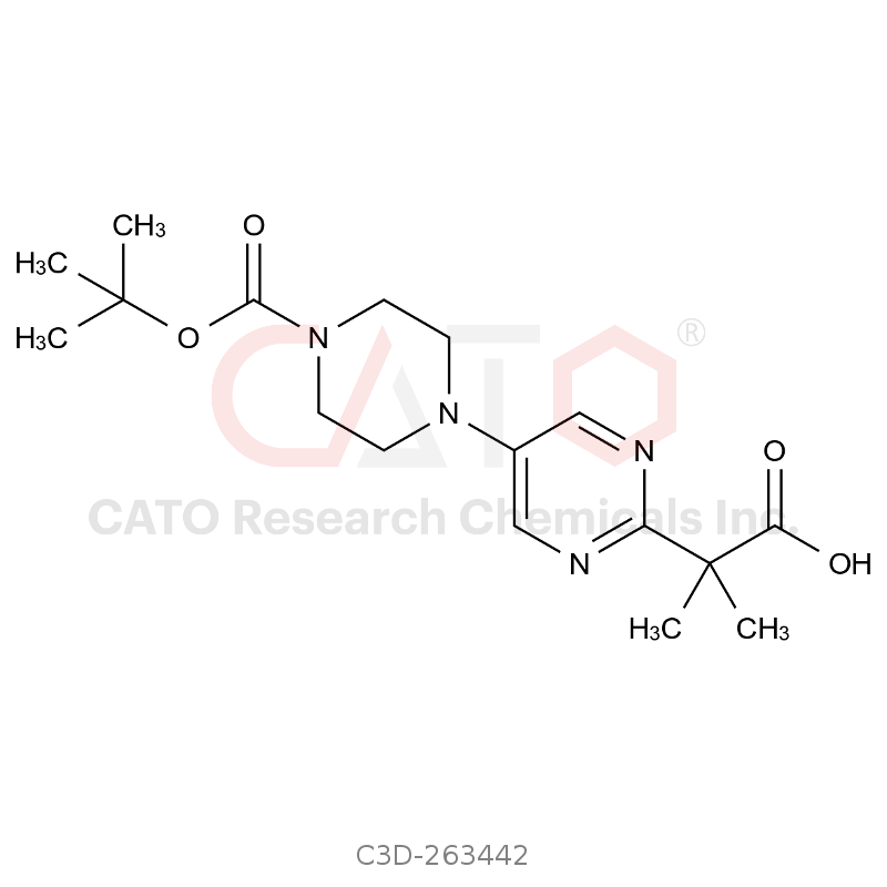 2-(5-(4-(Tert-butoxycarbonyl)piperazin-1-yl)pyrimidin-2-yl)-2-methylpropanoic acid
