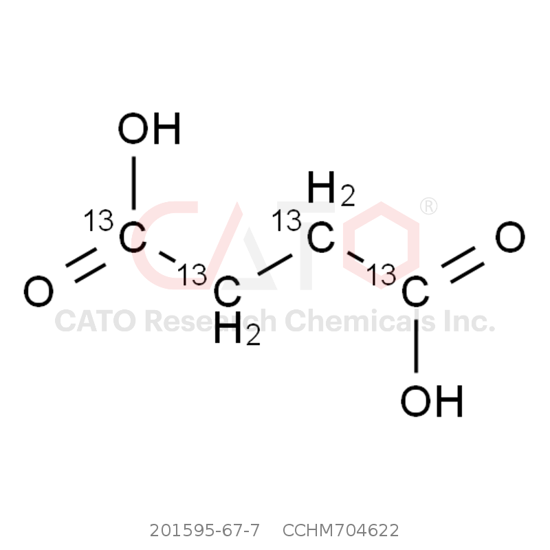 CAS No.:201595-67-7,Succinic Acid-13C4