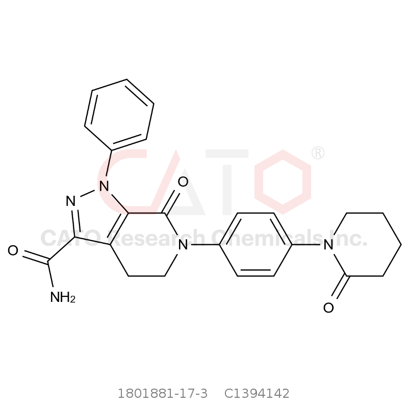 CAS No.:1801881-17-3,7-Oxo-6-(4-(2-oxopiperidin-1-yl)phenyl)-1-phenyl-4,5,6,7-tetrahydro-1H-pyrazolo[3,4-c]pyridine-3-carboxamide