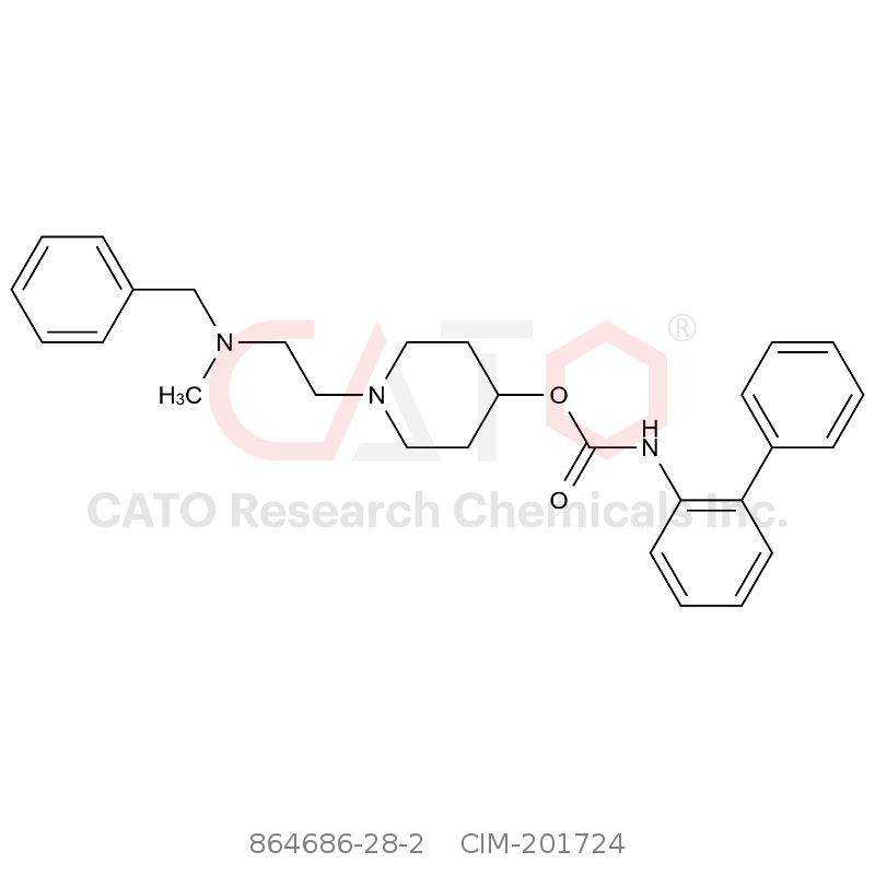 CAS No.:864686-28-2,1-(2-(Benzyl(methyl)amino)ethyl)piperidin-4-yl [1,1'-biphenyl]-2-ylcarbamate