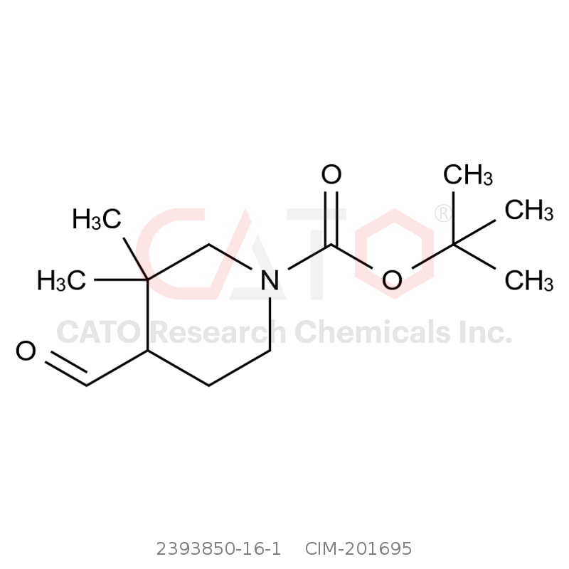 CAS No.:2393850-16-1,Tert-butyl 4-formyl-3,3-dimethylpiperidine-1-carboxylate