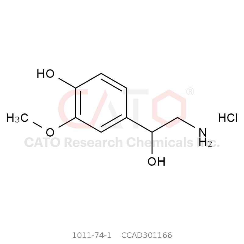 CAS No.:1011-74-1,rac Normetanephrine Hydrochloride