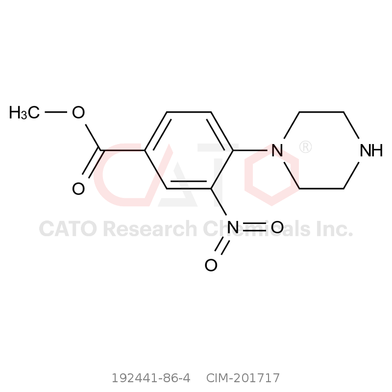 CAS No.:192441-86-4,Methyl 3-nitro-4-(piperazin-1-yl)benzoate