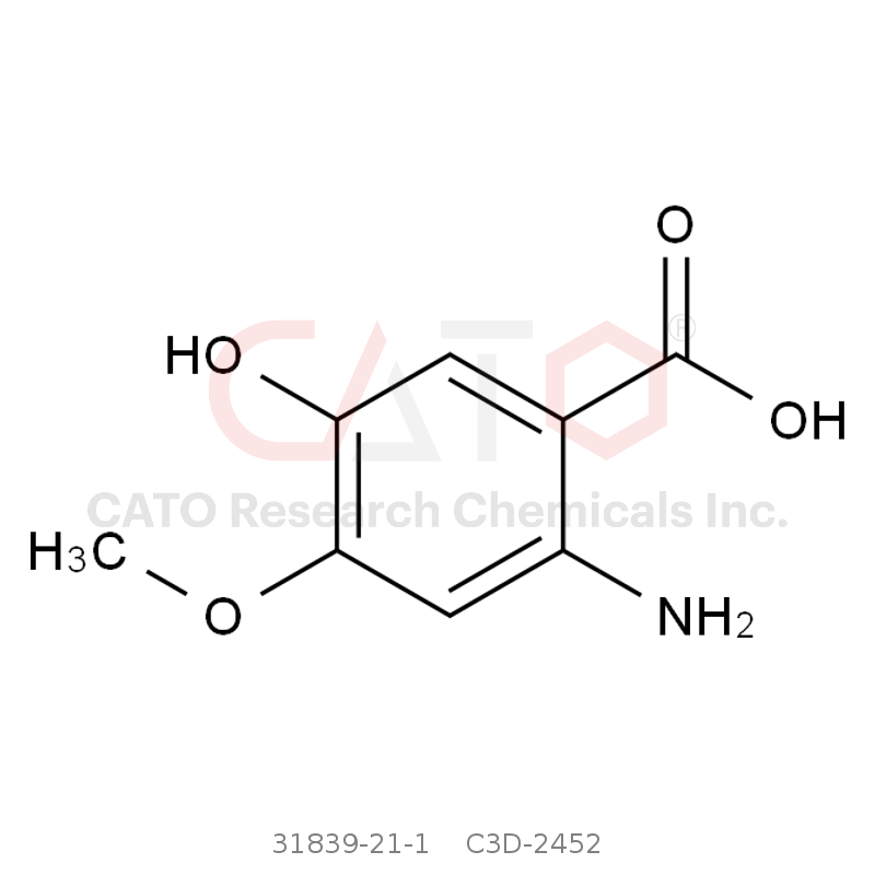 CAS No.:31839-21-1,2-Amino-5-hydroxy-4-methoxybenzoic acid