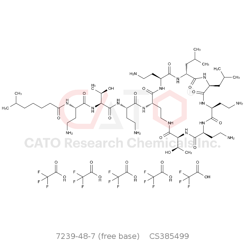CAS No.:7239-48-7 (free base),Colistin B Pentatrifluoroacetate (Polymyxin E2 Pentatrifluoroacetate)
