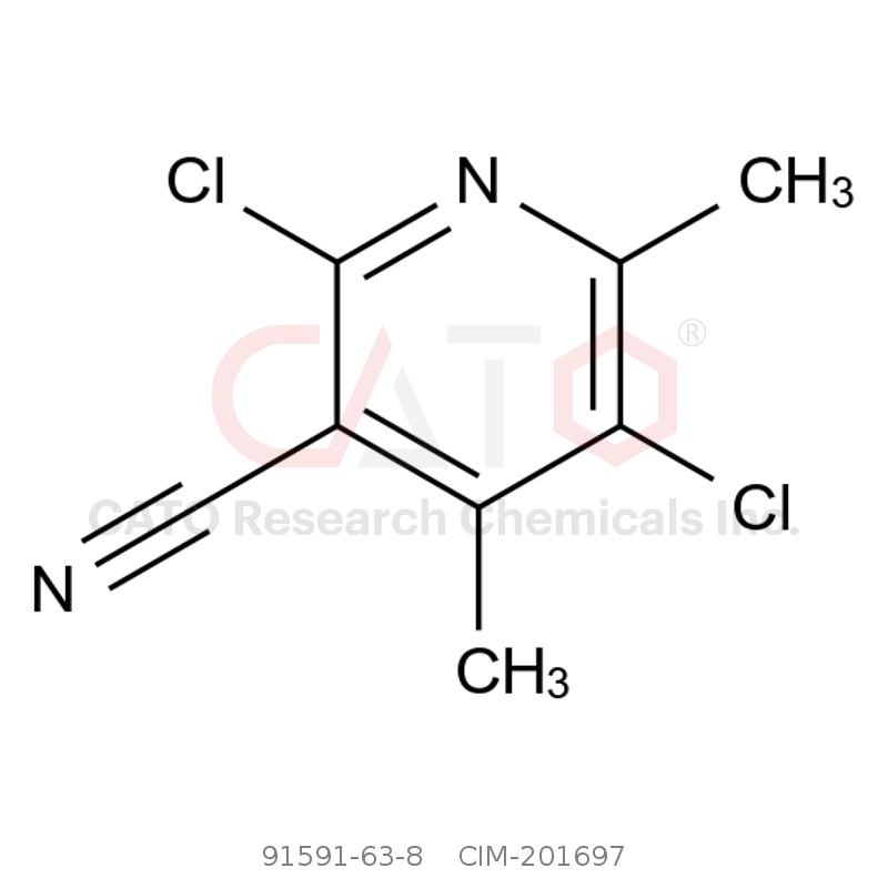 CAS No.:91591-63-8,2,5-Dichloro-4,6-dimethylnicotinonitrile