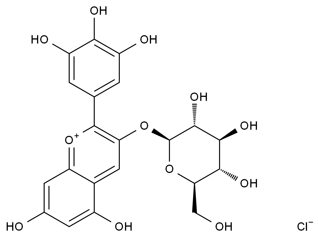 CAS No.:6906-38-3,氯化飞燕草素-3-O-葡萄糖苷