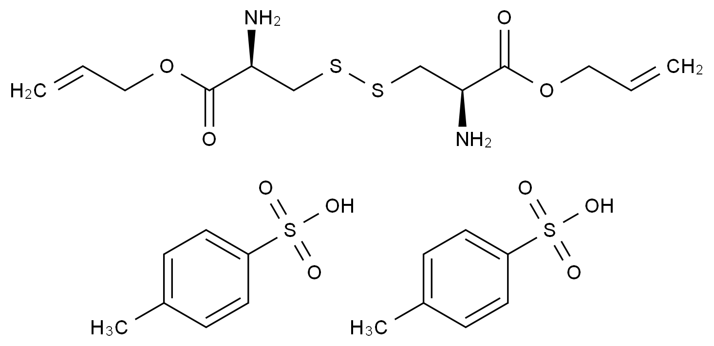 (H-半胱氨酸-allyl ester)? 二对甲苯磺酸盐
(Disulfide bond) (H-Cys-allyl ester)? · 2 p-tosylate
(Disulfide bond) CAS 142601-71-6 结构式 Chemical Structure