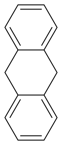 9，10-二氢蒽 9,10-Dihydroanthracene CAS 613-31-0 结构式 Chemical Structure