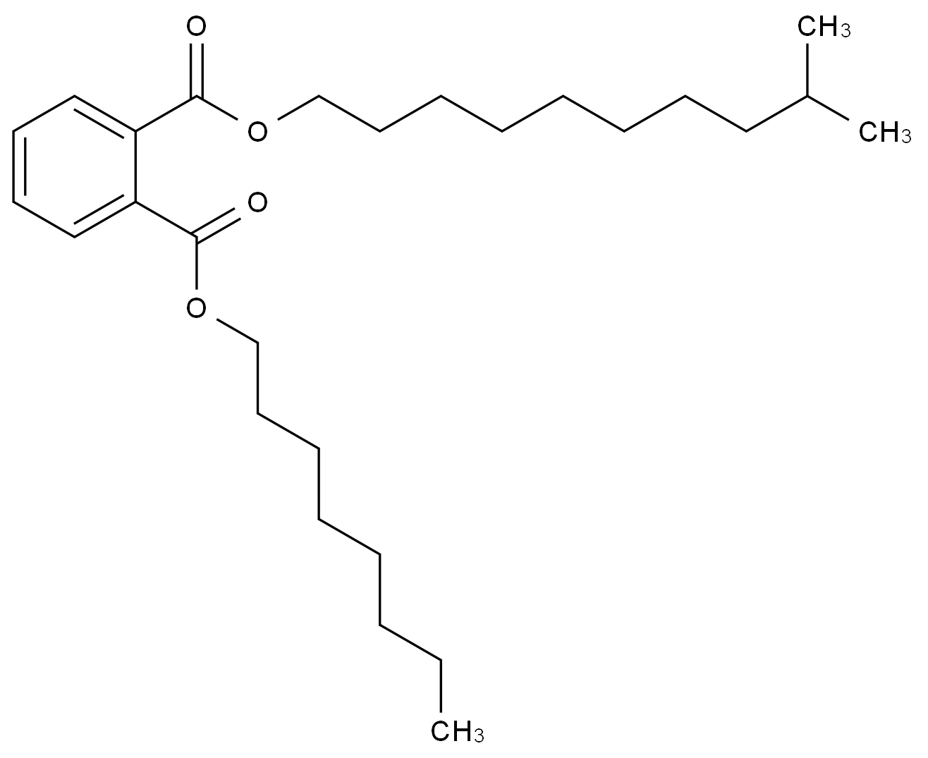 1,2-Benzenedicarboxylic acid, nonyl undecyl ester, branched and linear 1,2-Benzenedicarboxylic acid, nonyl undecyl ester, branched and linear CAS 111381-91-0 结构式 Chemical Structure
