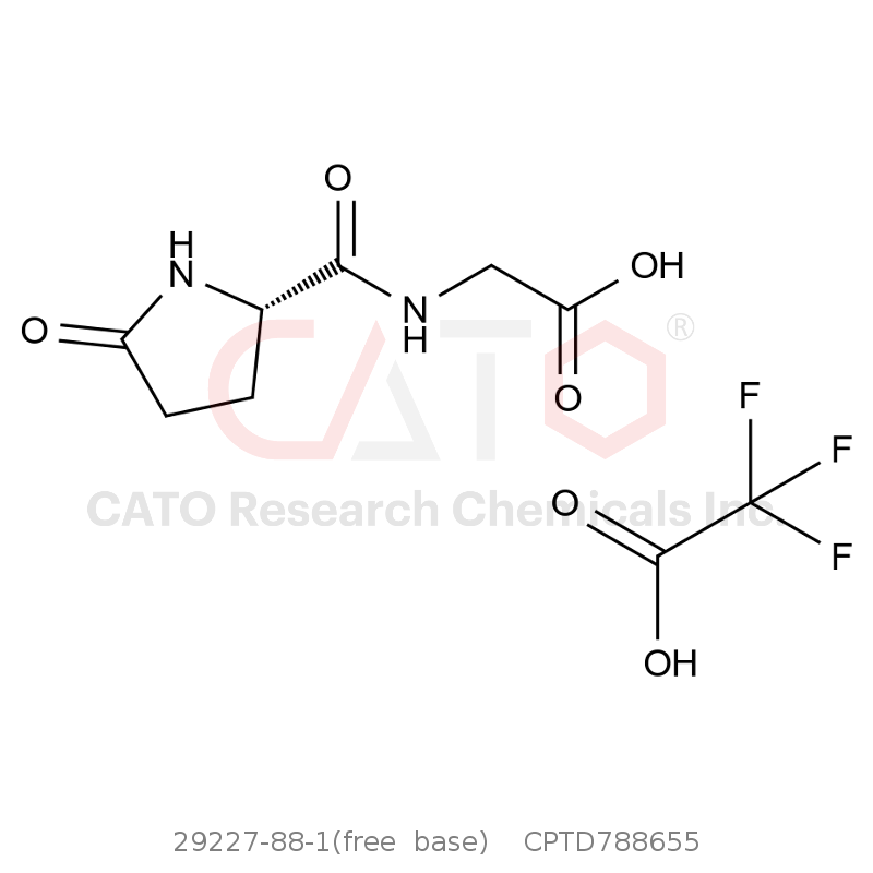 CAS No.:29227-88-1(free  base),焦谷氨酸-甘氨酸-OH ·x三氟乙酸盐