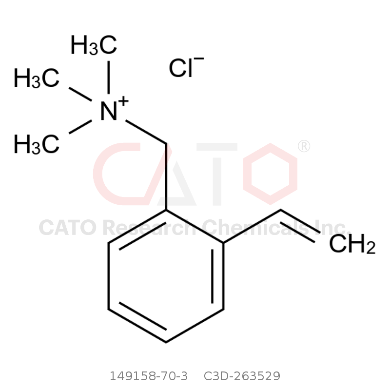 CAS No.:149158-70-3,N,N,N-三甲基-1-(2-乙烯基苯基)甲胺氯化物