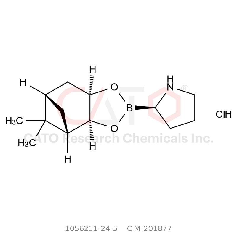 CAS No.:1056211-24-5,(R)-2-((3aS,4S,6S,7aR)-5,5-Dimethylhexahydro-4,6-methanobenzo[d][1,3,2]dioxaborol-2-yl)pyrrolidine hydrochloride