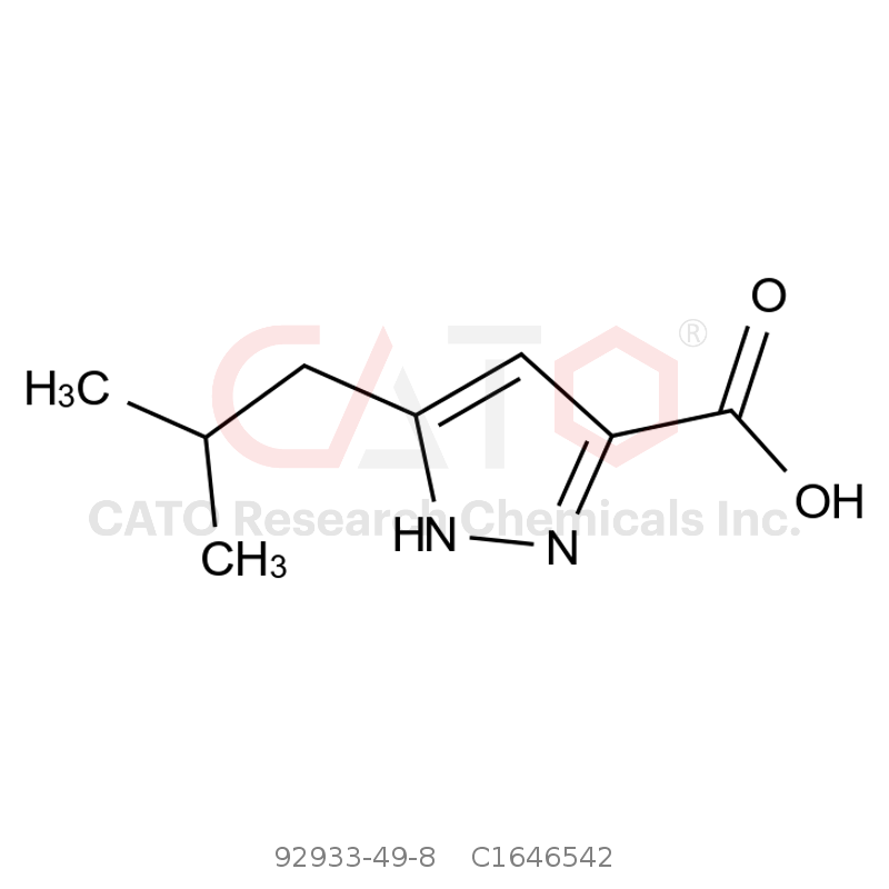 CAS No.:92933-49-8,3-(2-Methylpropyl)-1h-pyrazole-5-carboxylic acid