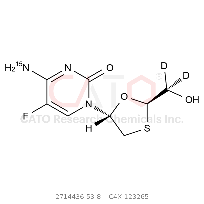 CAS No.:2714436-53-8,恩曲他滨-15N,D2