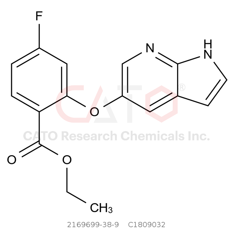 CAS No.:2169699-38-9,2-（（1H-吡咯并[2,3-b]吡啶-5-基）氧基）-4-氟苯甲酸乙酯