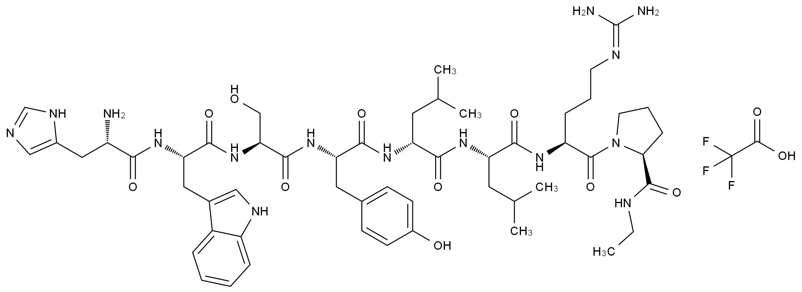 CAS No.:1642799-35-6,(Des-Pyr1,Des-Gly10,D-Leu6,Pro-NHEt9)-LHRH三氟乙酸盐